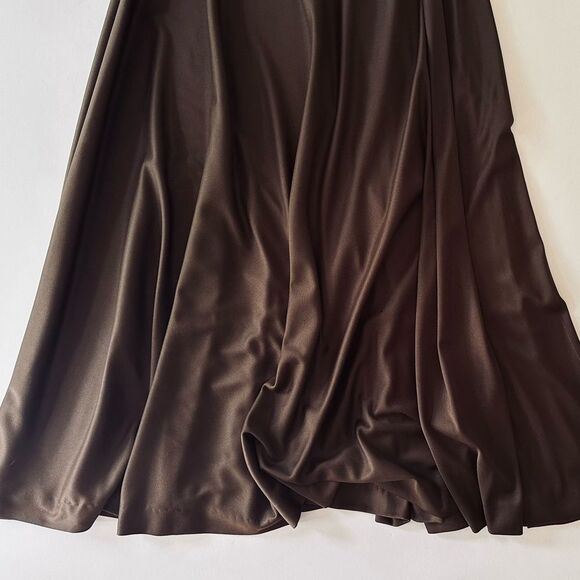 1970s Vintage Emilio Pucci Chocolate Brown Jersey Maxi Skirt Saks Fifth Ave S/XS - Picture 15 of 16